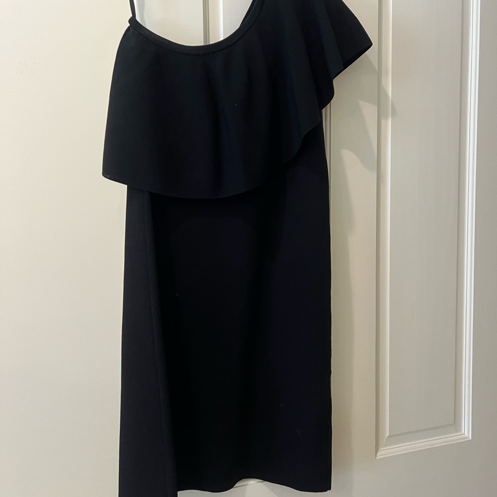 Elegant Black MILLY One-Shoulder Dress